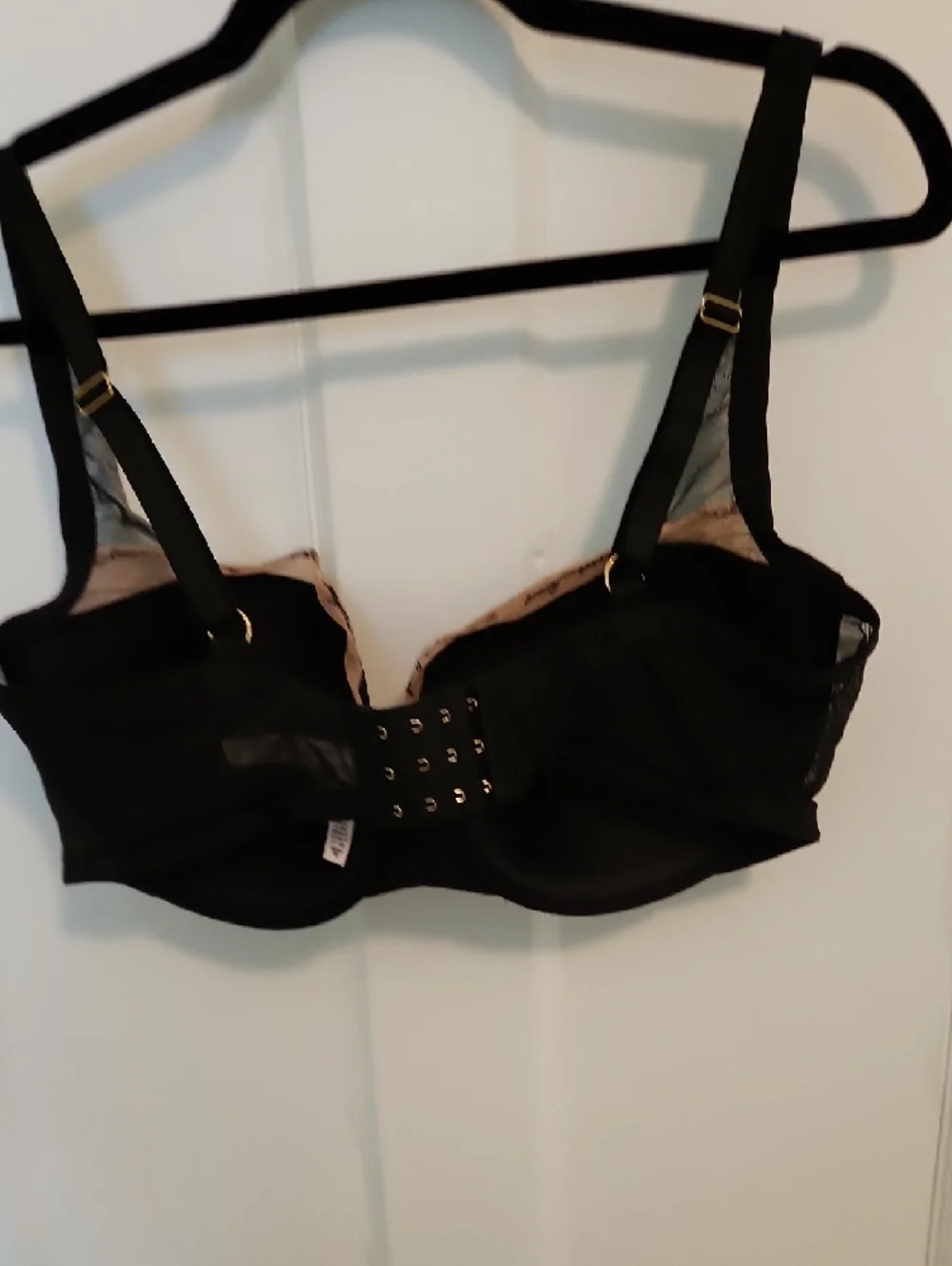 Victoria's Secret Black Balconette Bra with Nude Lining - Picture 5 of 5